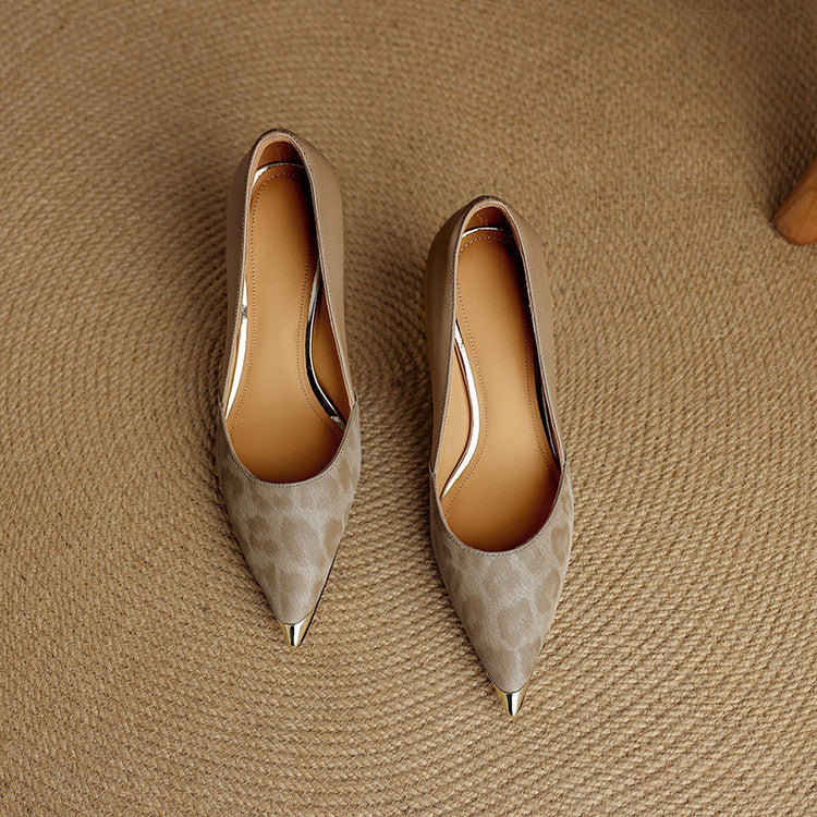 Clair | Zapatos de Tacón de Piel Genuina
