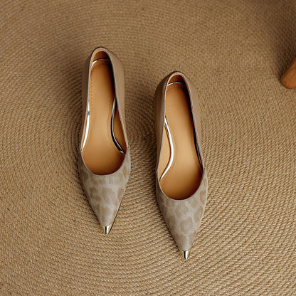 Clair | Zapatos de Tacón de Piel Genuina