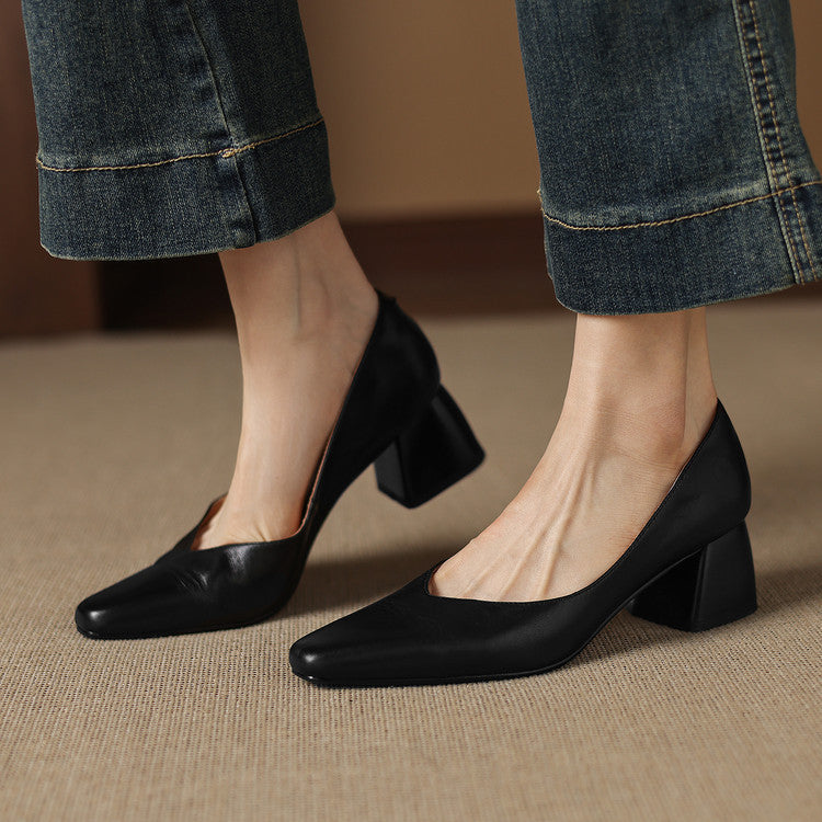 Zila | Zapatos de Tacón de Piel Genuina
