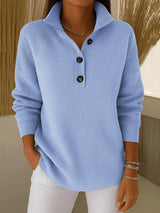 Amparo | Jersey Polo con Cuello de Pico