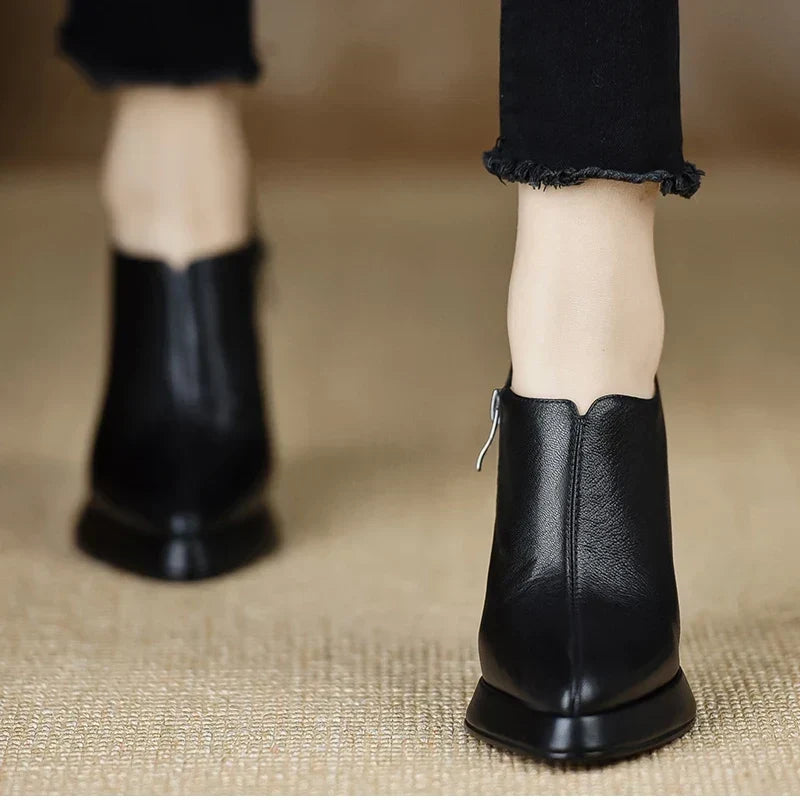 Anita | Zapatos de Tacón de Piel