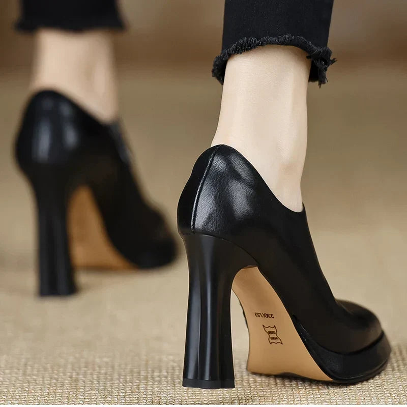 Anita | Zapatos de Tacón de Piel