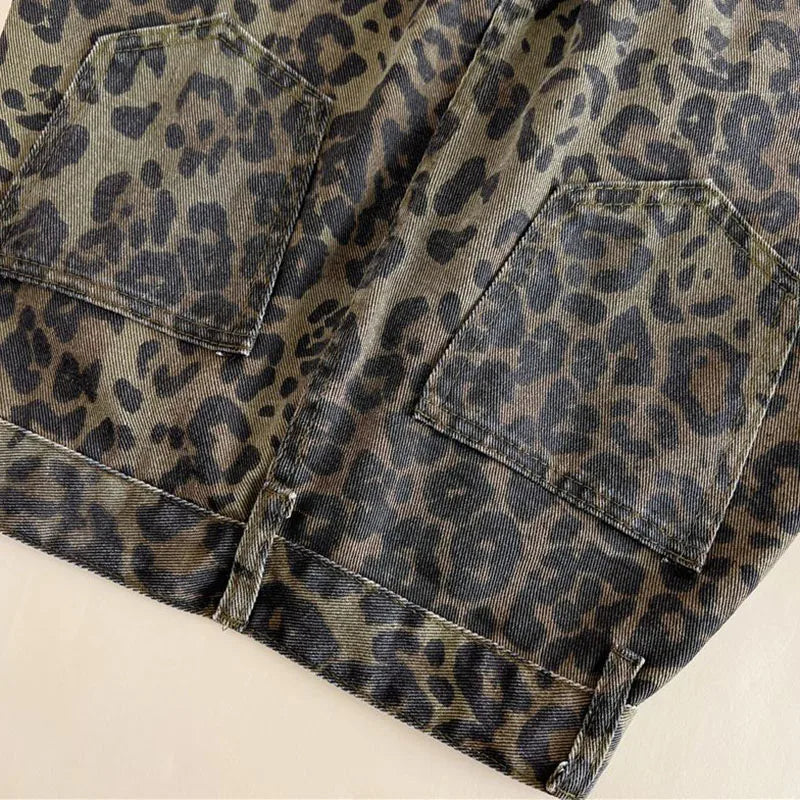 Vaqueros de leopardo 2XL