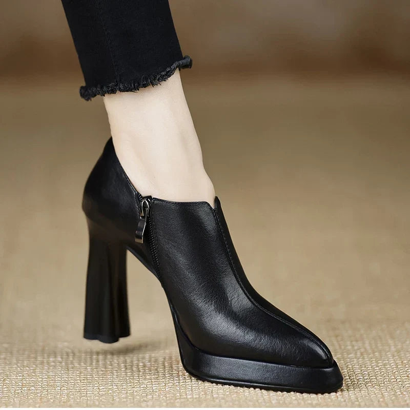 Anita | Zapatos de Tacón de Piel