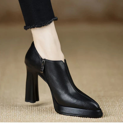 Anita | Zapatos de Tacón de Piel