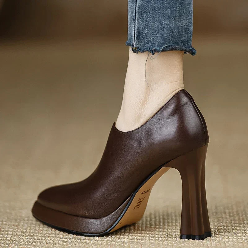 Anita | Zapatos de Tacón de Piel