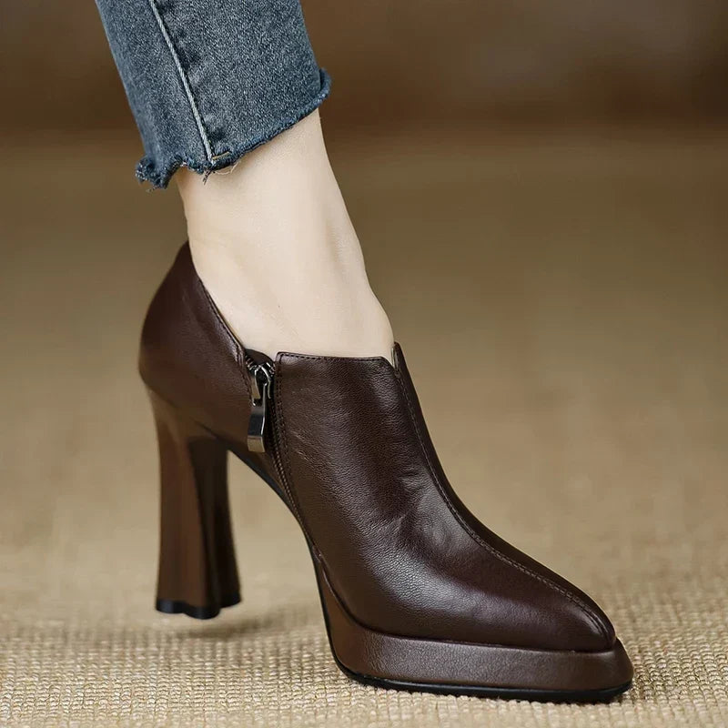 Anita | Zapatos de Tacón de Piel