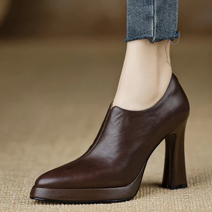 Anita | Zapatos de Tacón de Piel
