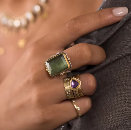 Anillo Colette — Cristal Cuadrado