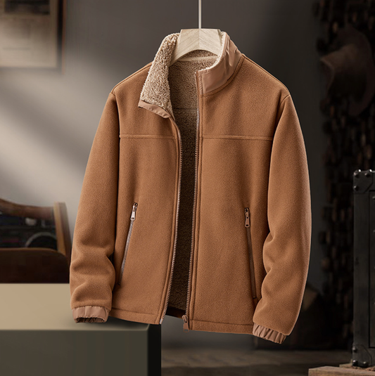 Grayson | Chaqueta con Cremallera y Cuello Peludo