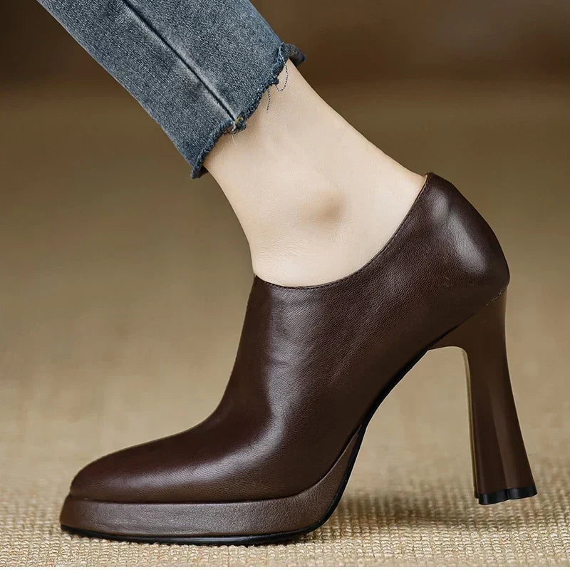 Anita | Zapatos de Tacón de Piel