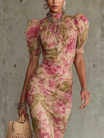 Violeta | Vestido Rosas Vintage