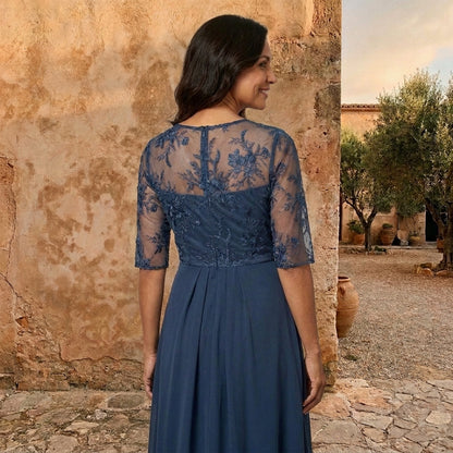 Emma Santini | VESTIDO DE GASA ELEGANTE