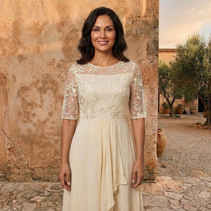 Emma Santini | VESTIDO DE GASA ELEGANTE