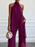 Amaris | Conjunto Morado Halter