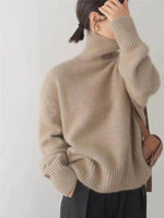 AMANDA - Jersey de Cuello Alto y Corte Relajado