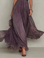 Ximena | Vestido Morado Gasa