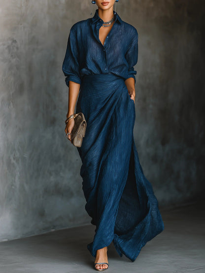 Celeste | Conjunto elegante
