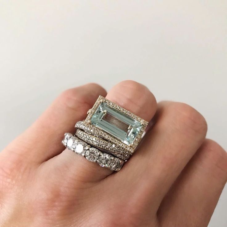 Set de Anillos Camille — Plata y Turquesa (3 anillos)