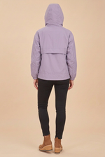 REGINA/ Chaqueta impermeable con capucha DWR™ de corte holgado clásico