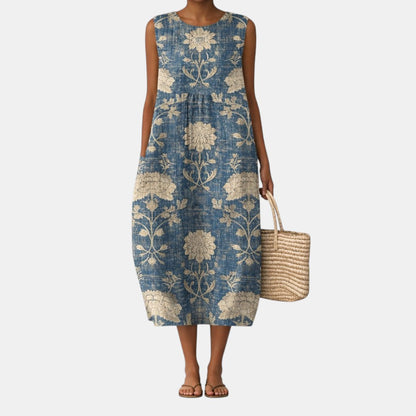 Aurora | Vestido Midi Floral Clásico