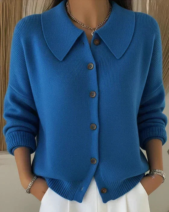 Vega |Suéter de Punto con Cuello Camisero