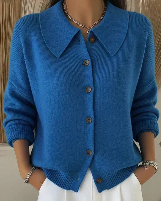 Vega |Suéter de Punto con Cuello Camisero