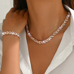 Berta - Set de Joyas de Espiga con Cristales