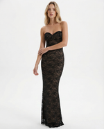 LACE MUSE - Vestido Maxi Corsé de Encaje.