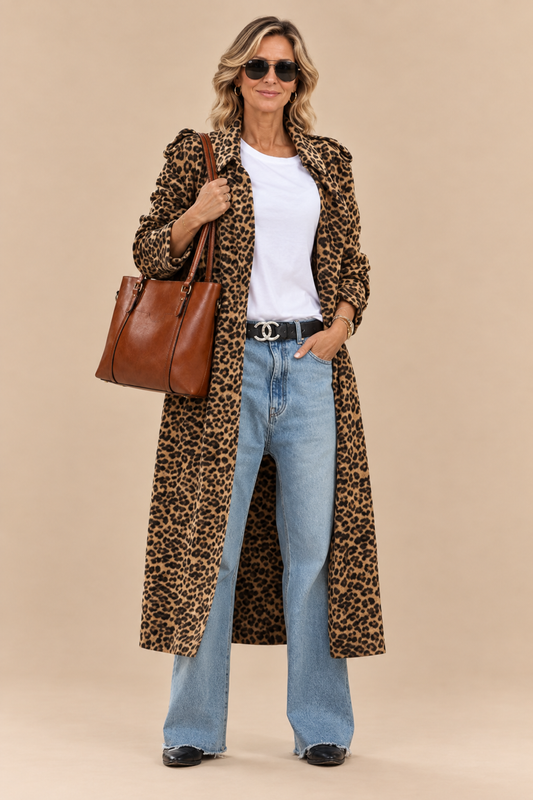 ABRIGO MIDI LEOPARDO