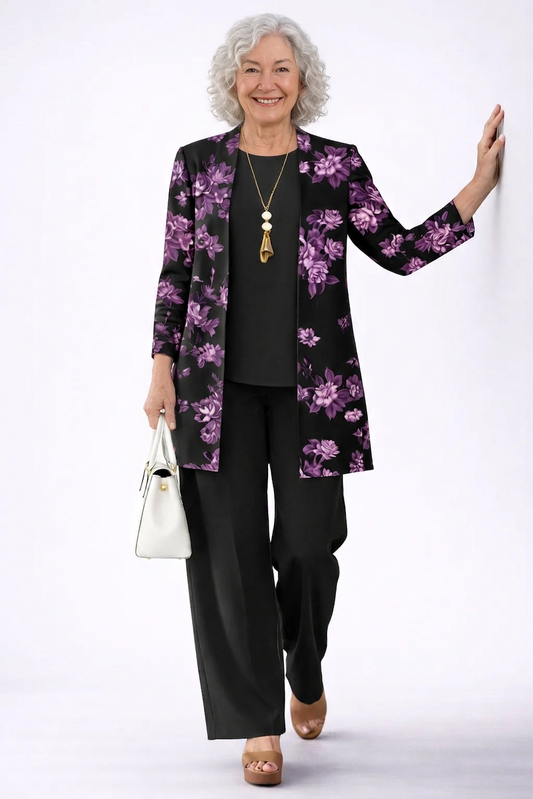 Helen - Conjunto Elegante de Tres Piezas