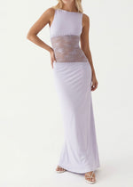 ARIA VEIL CUT - Vestido Maxi con Encaje y Espalda Abierta