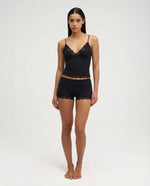 ELARA - Conjunto de Pijama con Encaje y Short