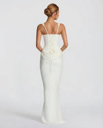 SILVIA - Vestido Maxi Corsé con Drapeado en la Cadera