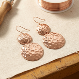 Pendientes de cobre Solsticio