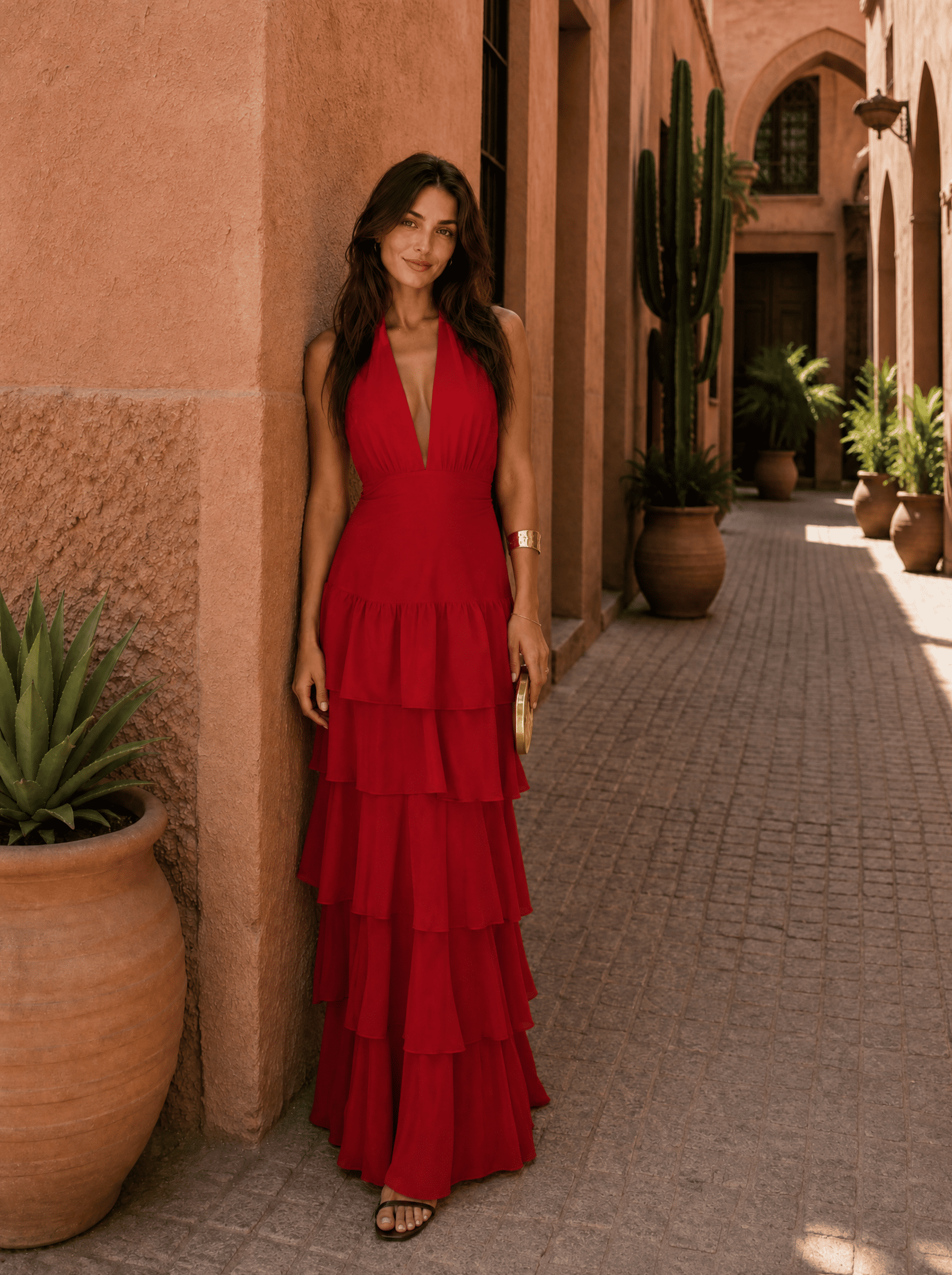 Vestido Manila en rojo - S