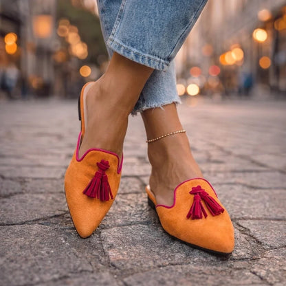 Serafina Mules de Punta con Borlas