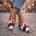 Dalia Mocasines con Borlas y Estampado Animal