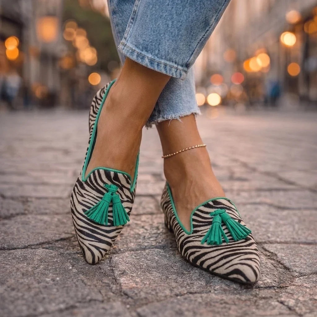 Livia Bailarinas de Punta con Estampado Leopardo