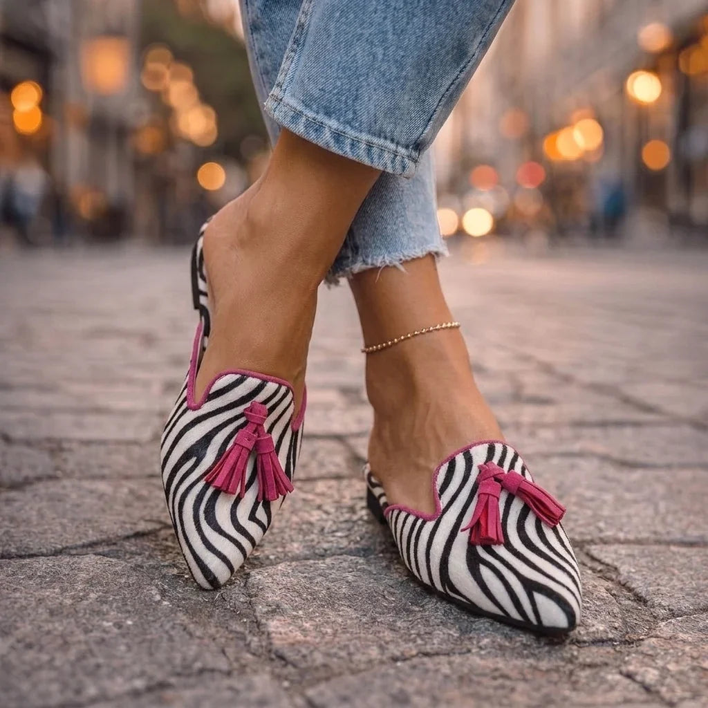 Serafina Mules de Punta con Borlas