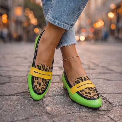 Rosalia Mocasines con Estampado Leopardo