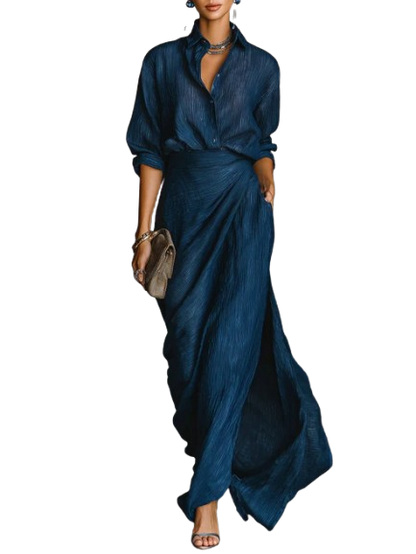 Celeste | Conjunto elegante