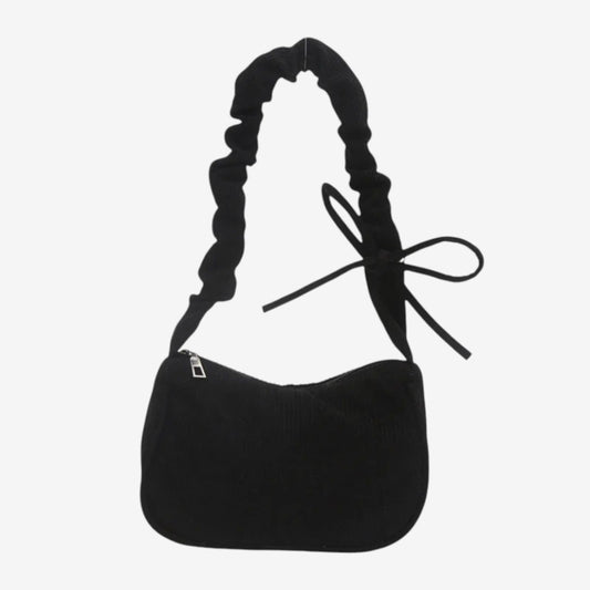Bolso plisado Negro