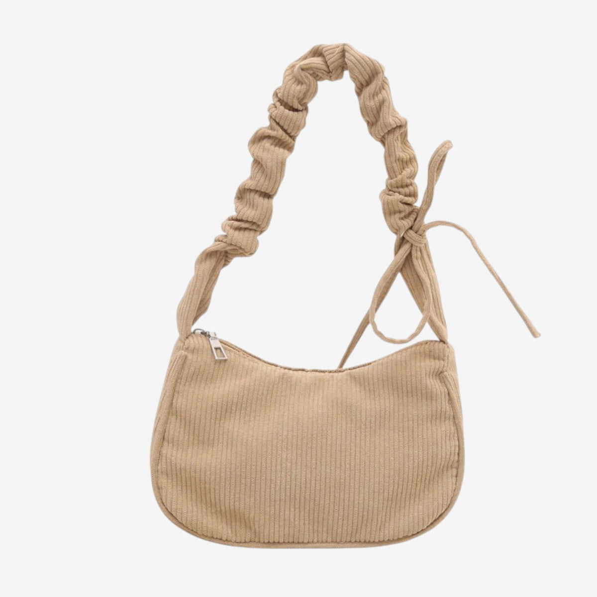 Bolso plisado Caqui