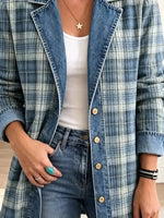Sofia | Chaqueta Vaquera Casual con Estilo de Estampado Retro