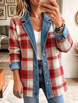 Scarlett | Chaqueta Vaquera Patchwork Vintage Elegante