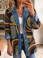 Avery | Chaqueta Vaquera Abstracta Vintage