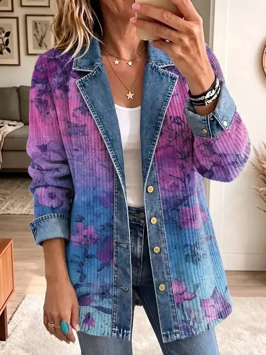 Evelyn | Chaqueta con Estilo de Estampado Floral Retro