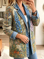 Elizabeth | Chaqueta Vaquera Floral Vintage