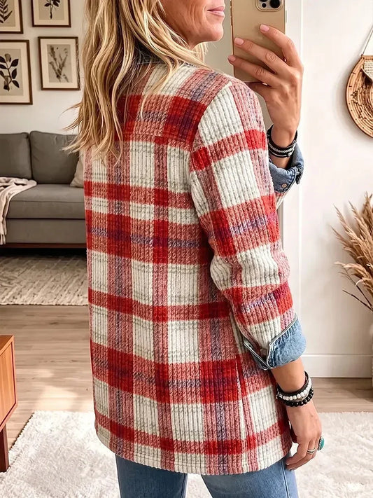 Scarlett | Chaqueta Vaquera Patchwork Vintage Elegante